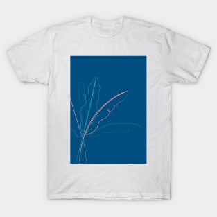 Banana Palm ( blue version ) T-Shirt